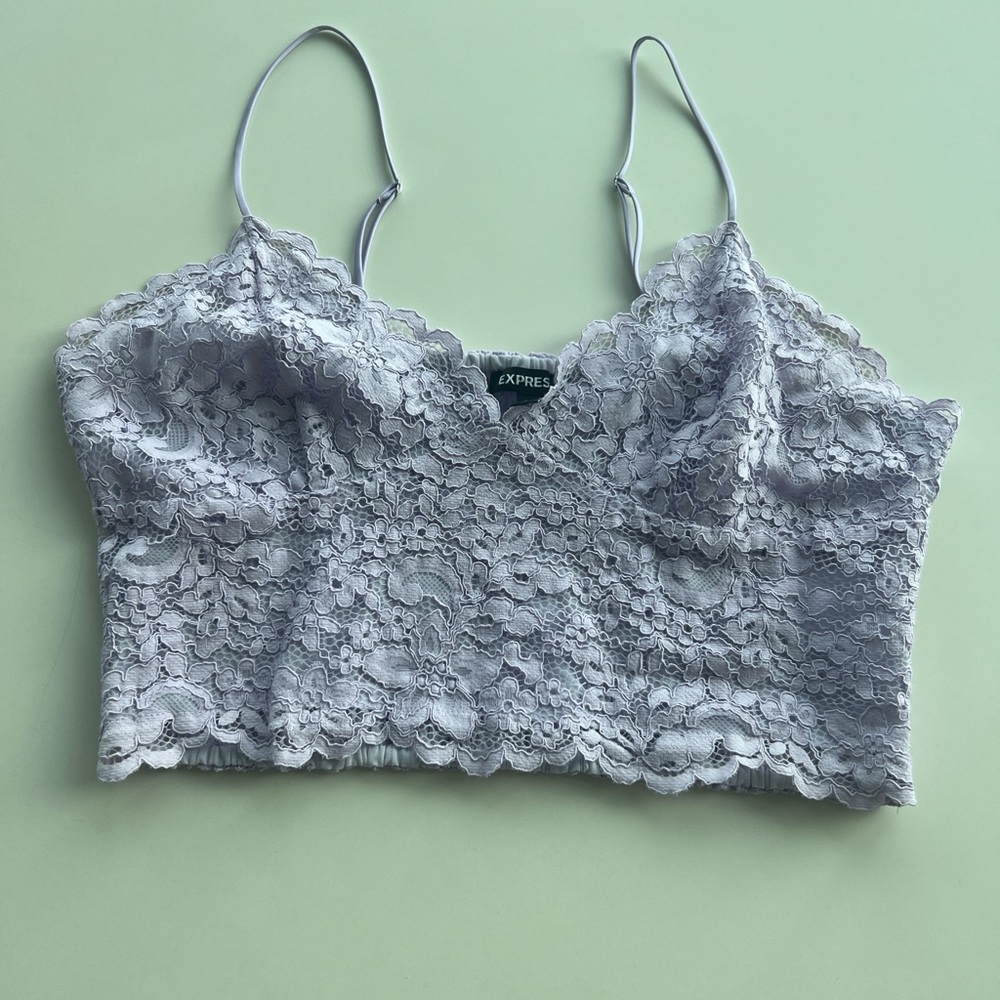 Express Lavender Lace Top